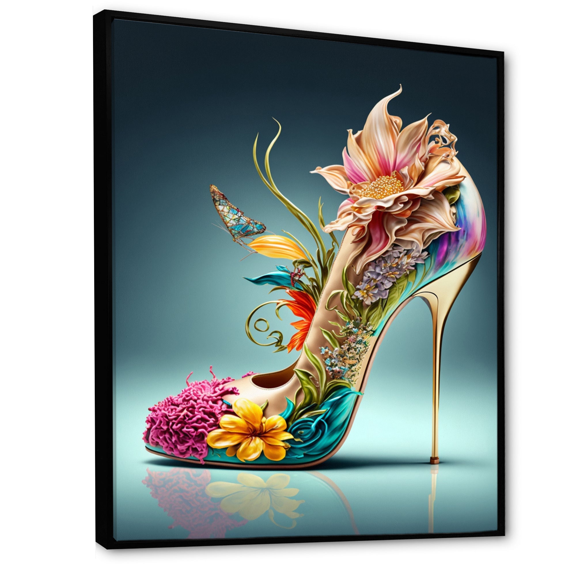 Blue Floral Hight Heels III