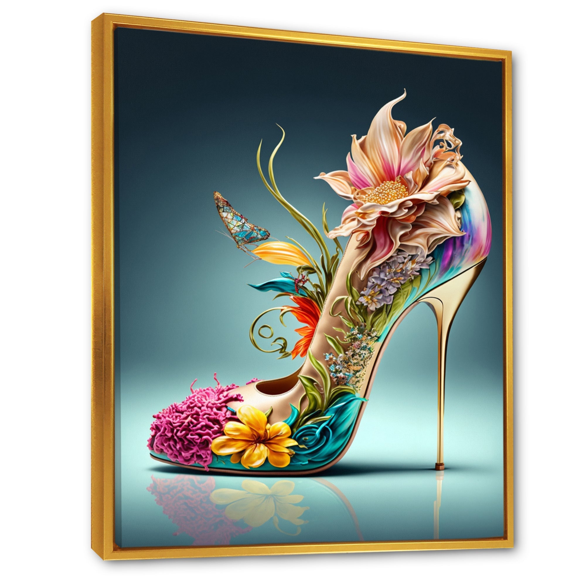 Blue Floral Hight Heels III