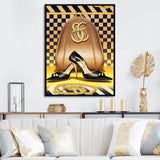 Retro Art Deco High Heel Shoe V