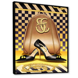 Retro Art Deco High Heel Shoe V