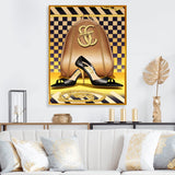 Retro Art Deco High Heel Shoe V