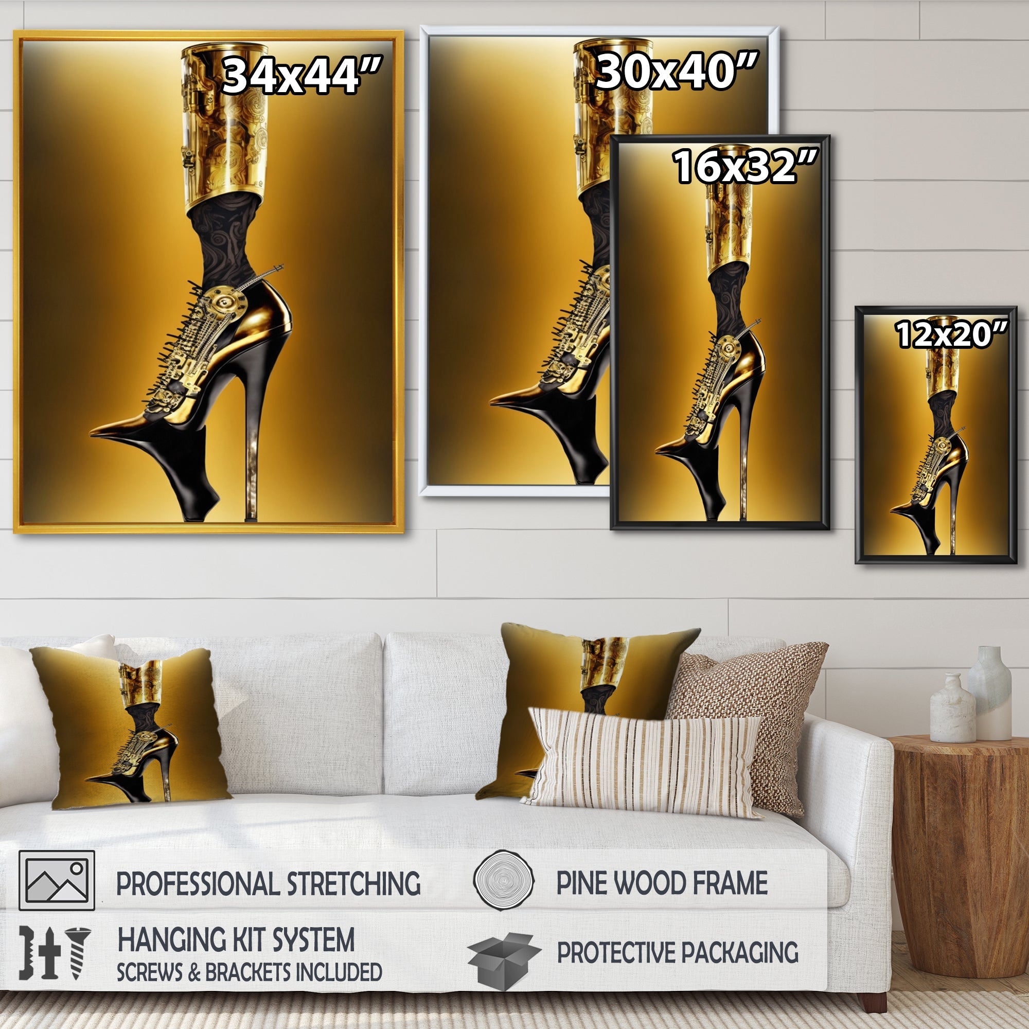 Golden Mechanic High Heel V