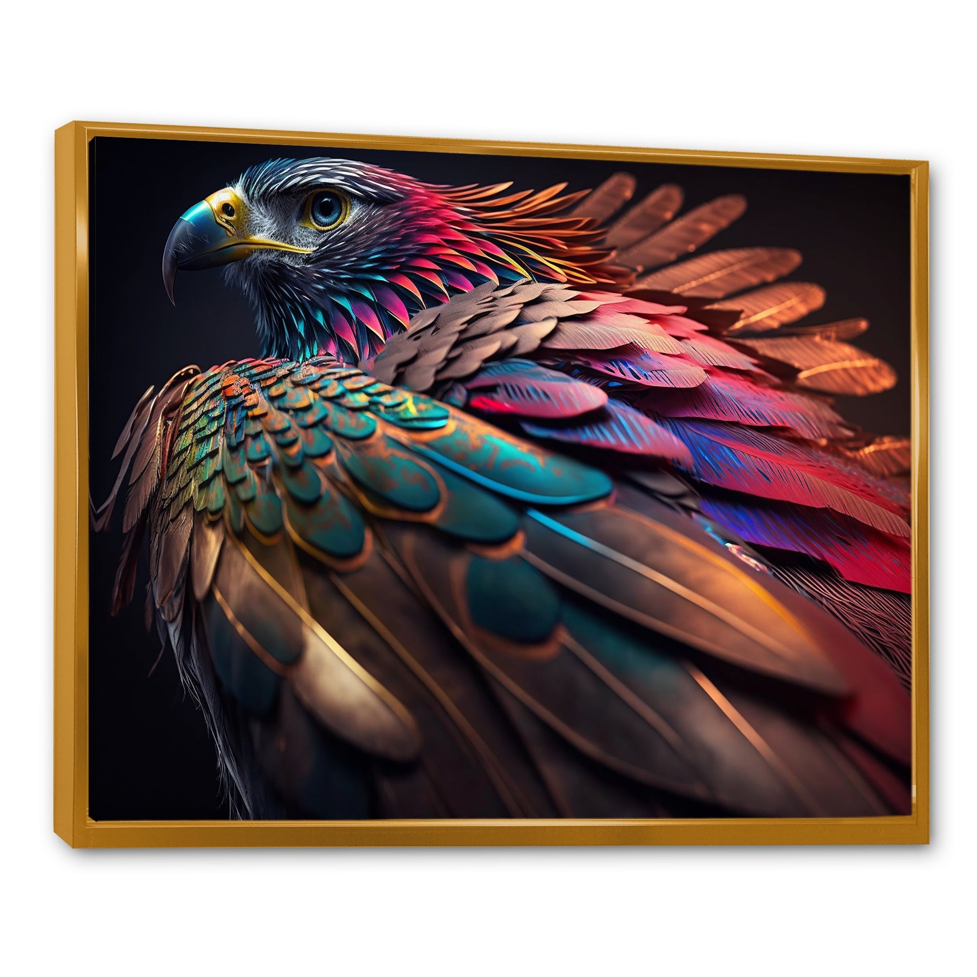 Macro Colorful Feather Eagle II