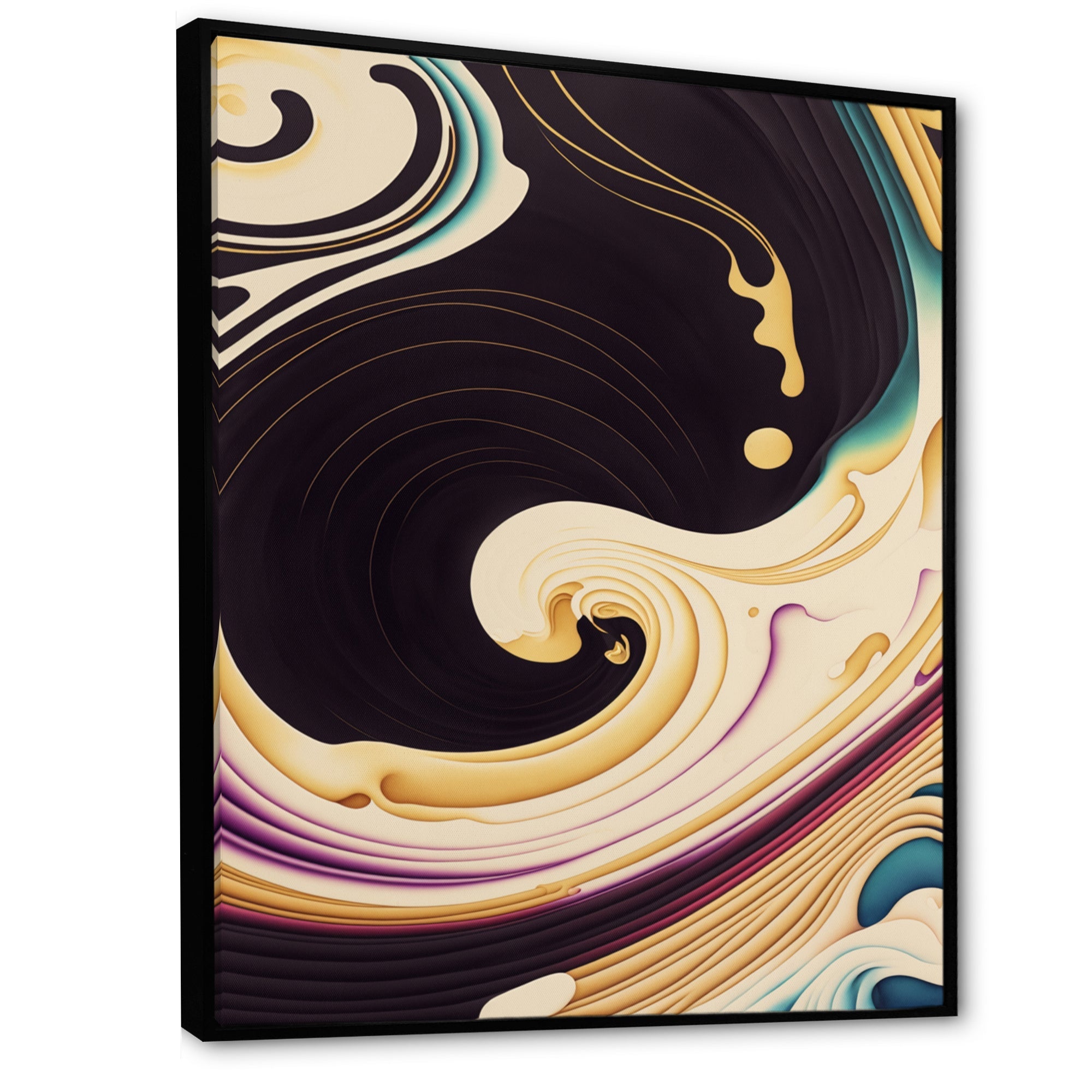 Purple, Gold And Blue Swirl II
