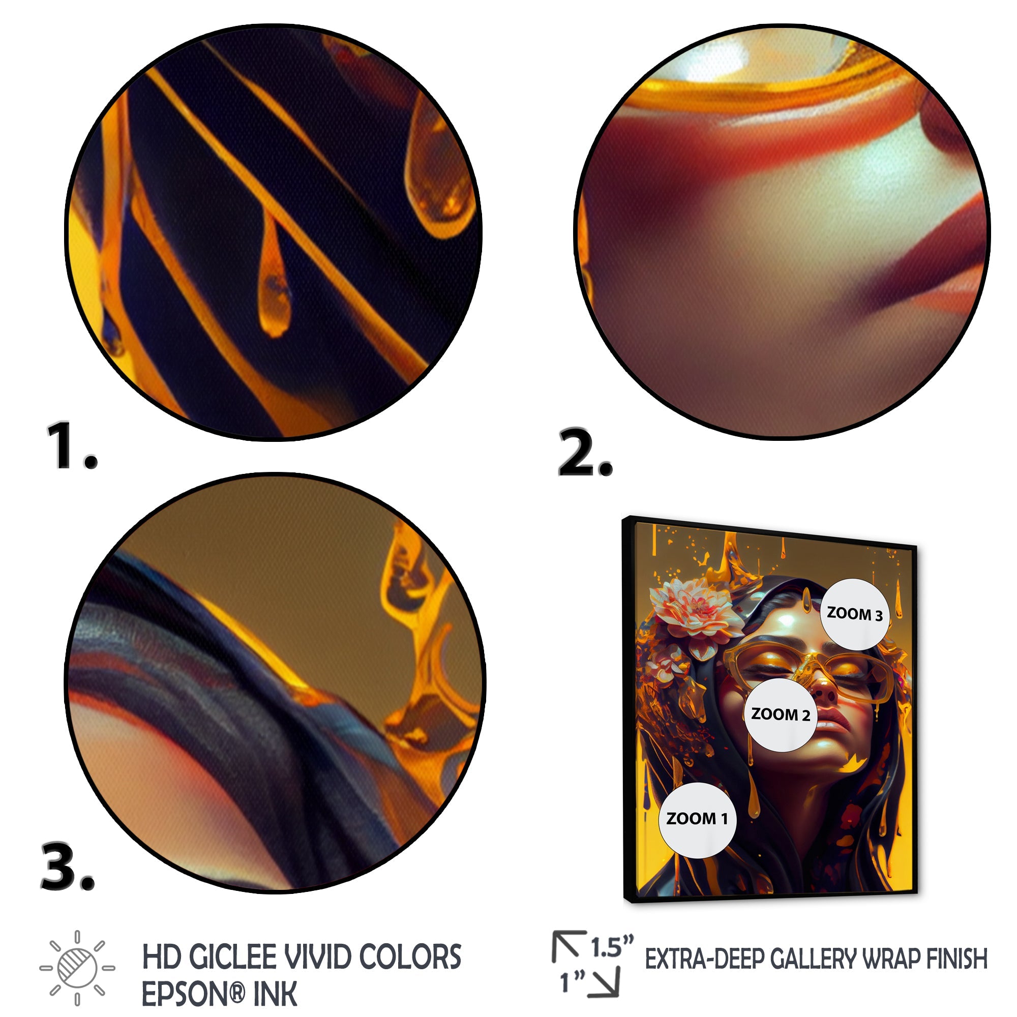 Stylish Arabic Woman With Floral Hijab III