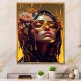 Stylish Arabic Woman With Floral Hijab III