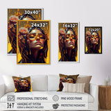 Stylish Arabic Woman With Floral Hijab III