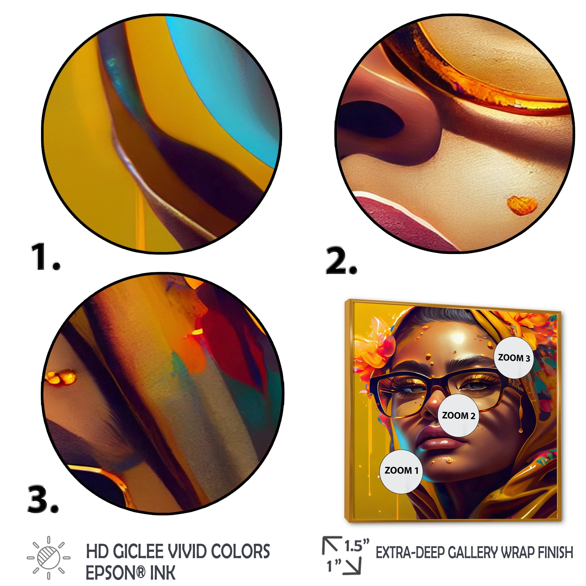 Stylish Arabic Woman With Floral Hijab IV