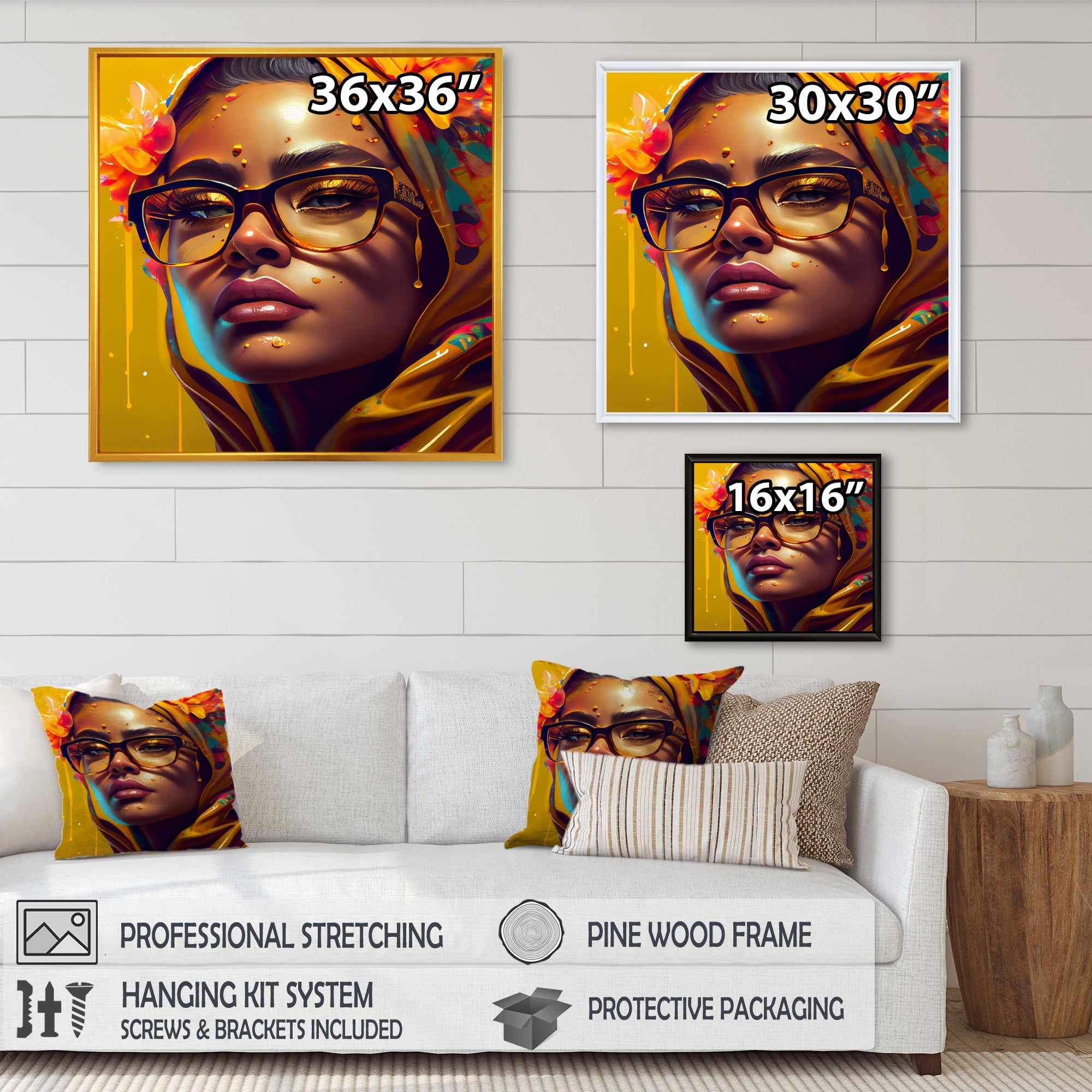 Stylish Arabic Woman With Floral Hijab IV