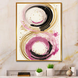 Pink And Gold Curves I