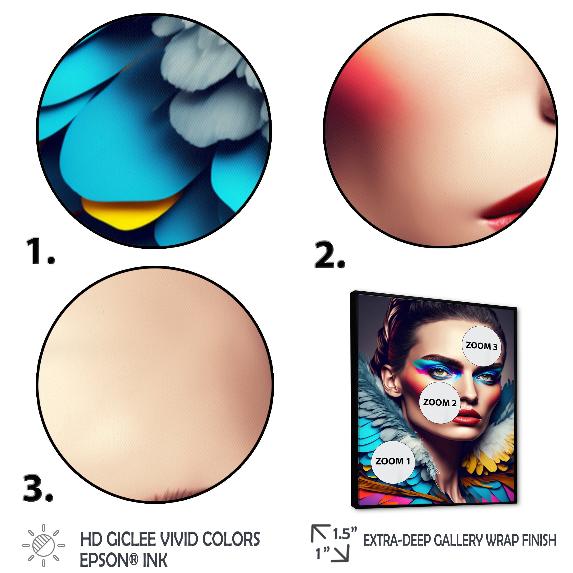 Colorful Sensual Woman In Fur Coat VI