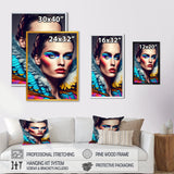 Colorful Sensual Woman In Fur Coat VI