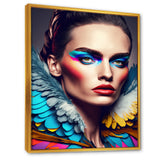 Colorful Sensual Woman In Fur Coat VI