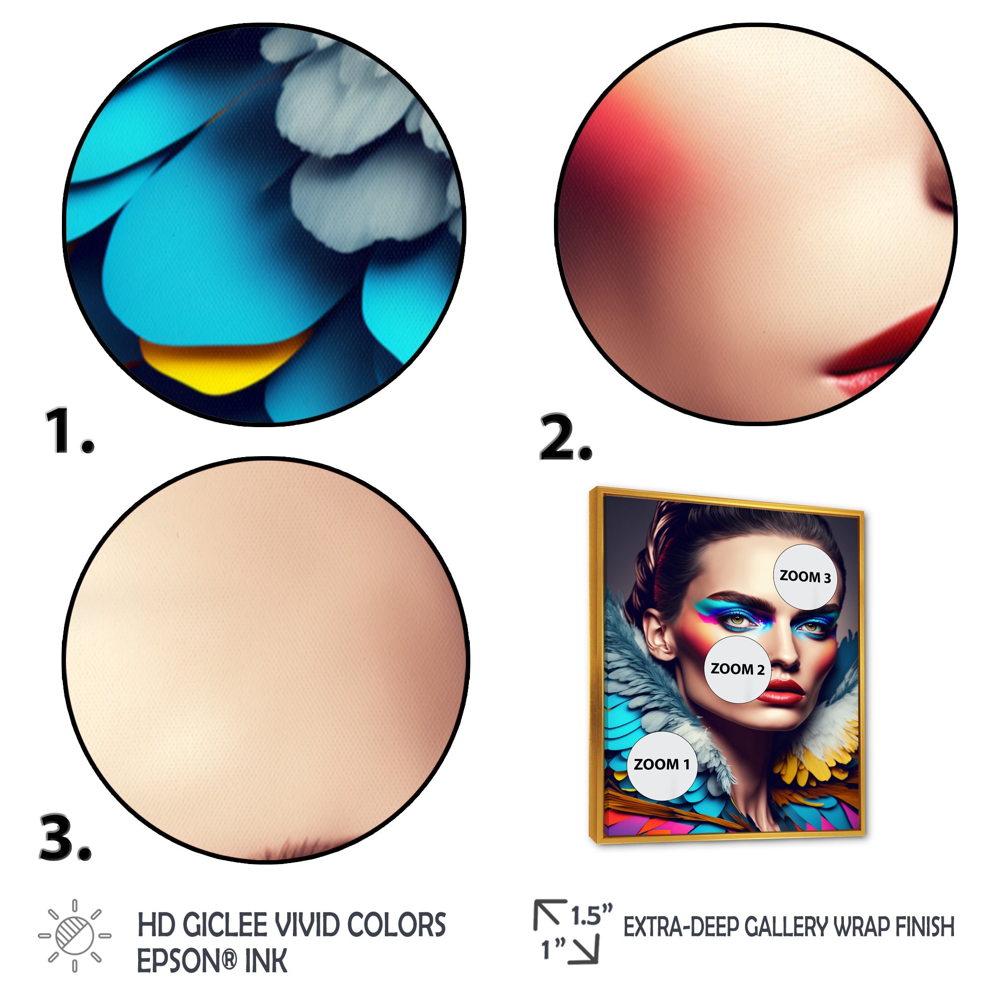 Colorful Sensual Woman In Fur Coat VI