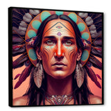 Colorful Native American Man I
