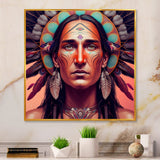 Colorful Native American Man I