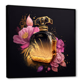 Chic Black And Gold Perfume Bottle V