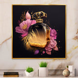 Chic Black And Gold Perfume Bottle V