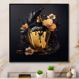 Chic Black And Gold Perfume Bottle IX