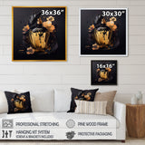 Chic Black And Gold Perfume Bottle IX