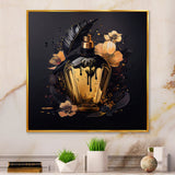 Chic Black And Gold Perfume Bottle IX