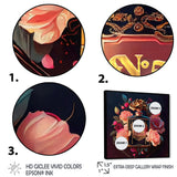 Chic Perfume Bottle With Pink Roses II