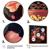 Chic Perfume Bottle With Pink Roses II