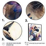 Cute Siamese Floral Art I