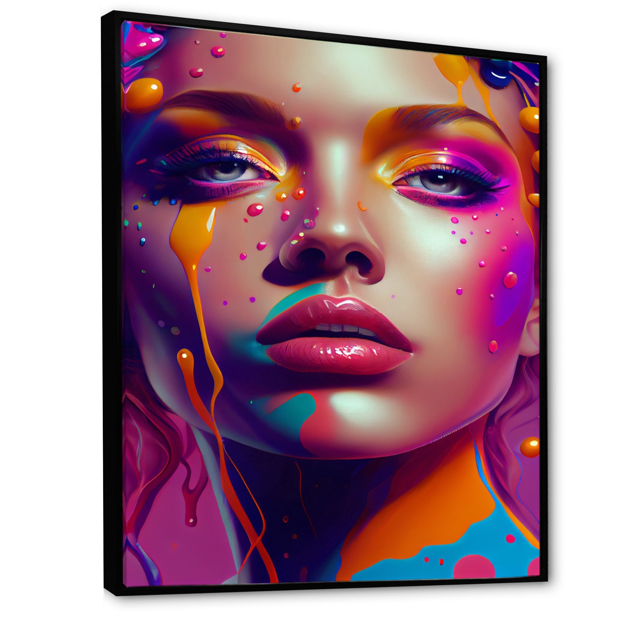 Liquid Ink Sensual Woman Portrait I