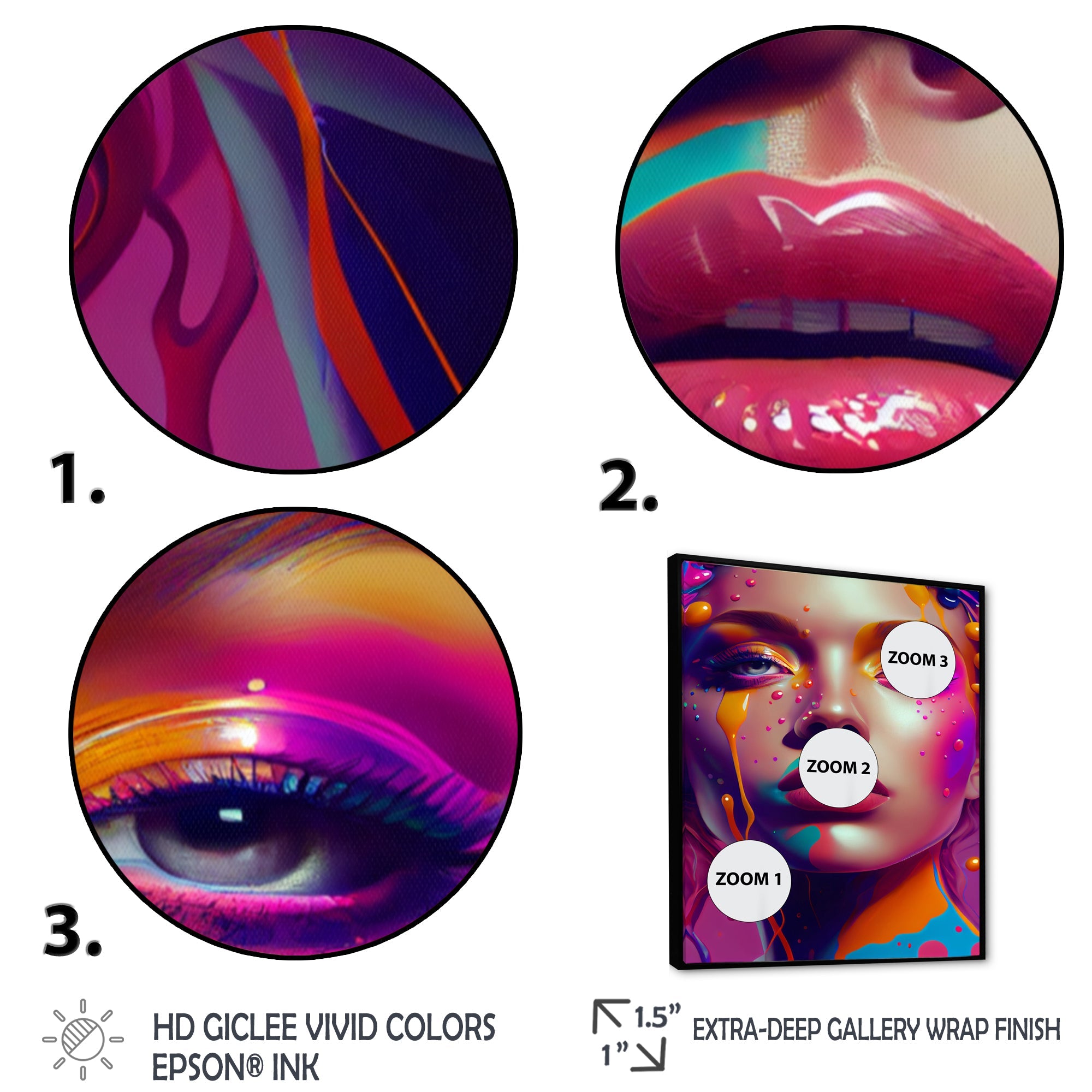 Liquid Ink Sensual Woman Portrait I