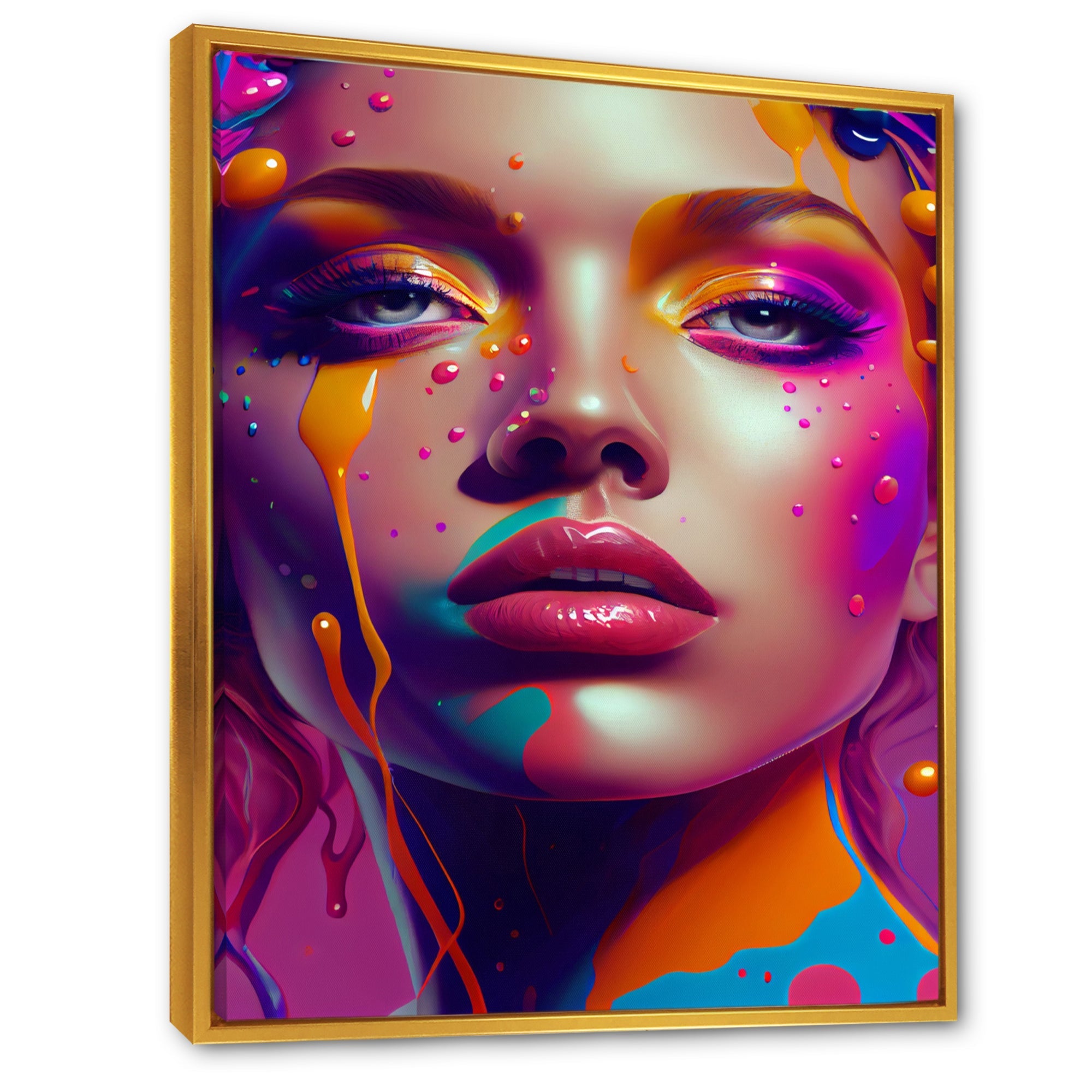 Liquid Ink Sensual Woman Portrait I