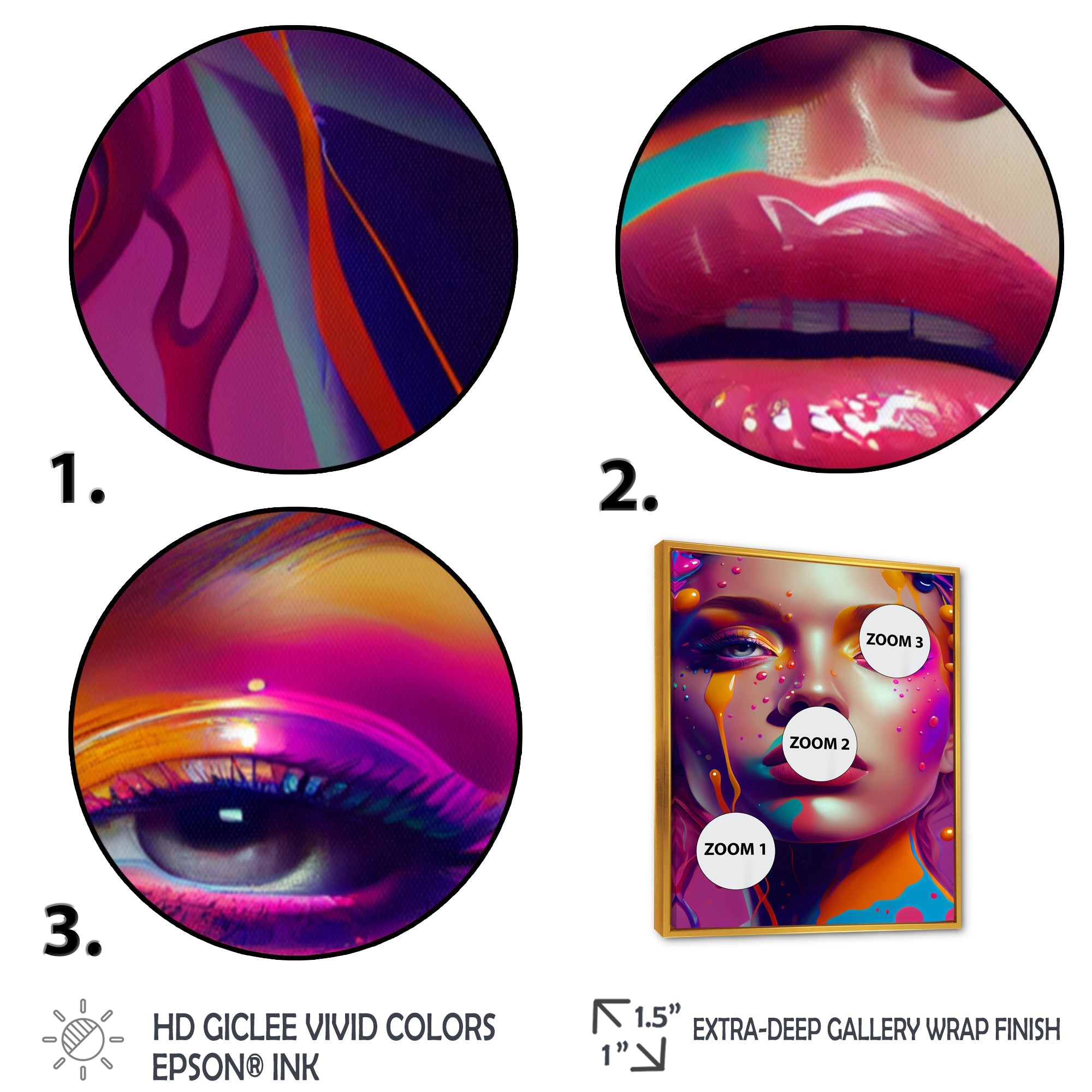 Liquid Ink Sensual Woman Portrait I