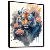 Cute Tiger Floral Art III