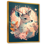Cute Deer Floral Art IV