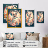 Cute Deer Floral Art IV