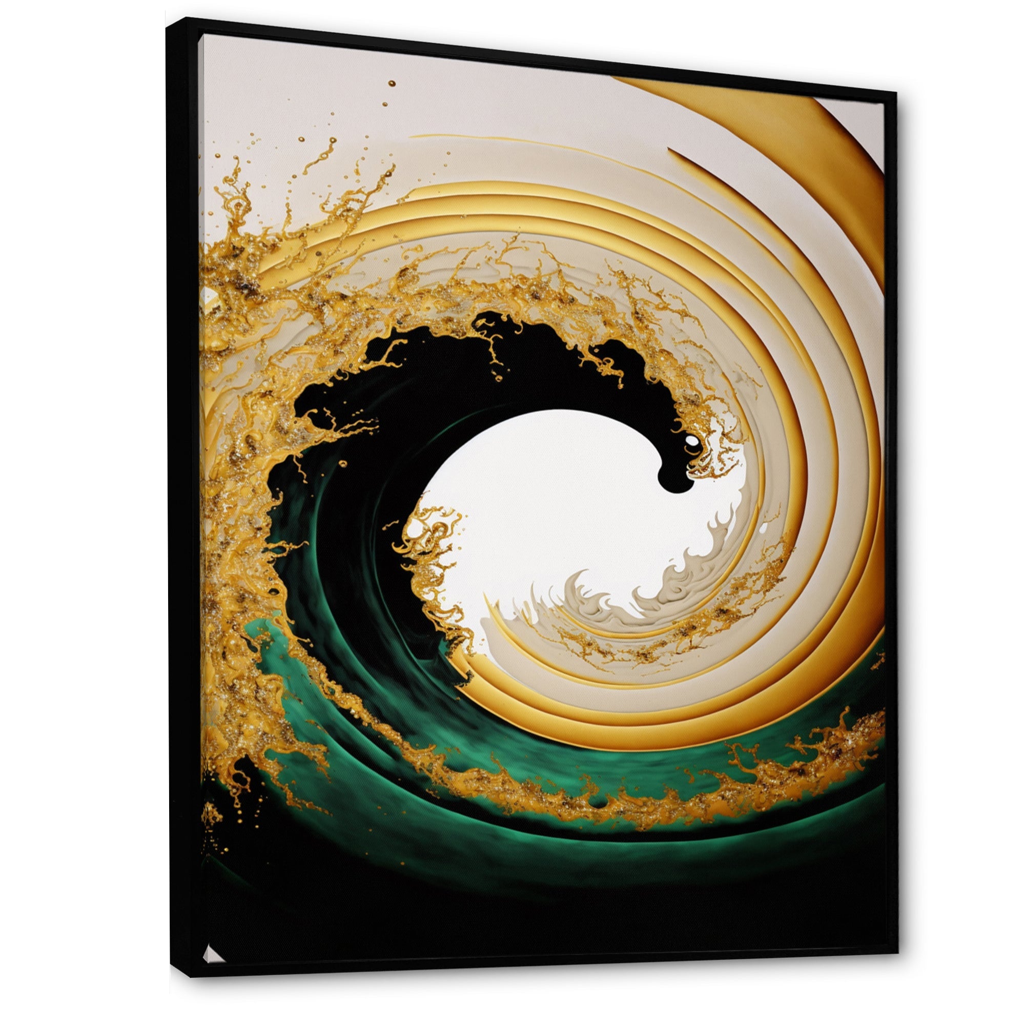 Gold Watercolor Liquid Art