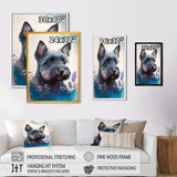 Cute Schnauzer Floral Art