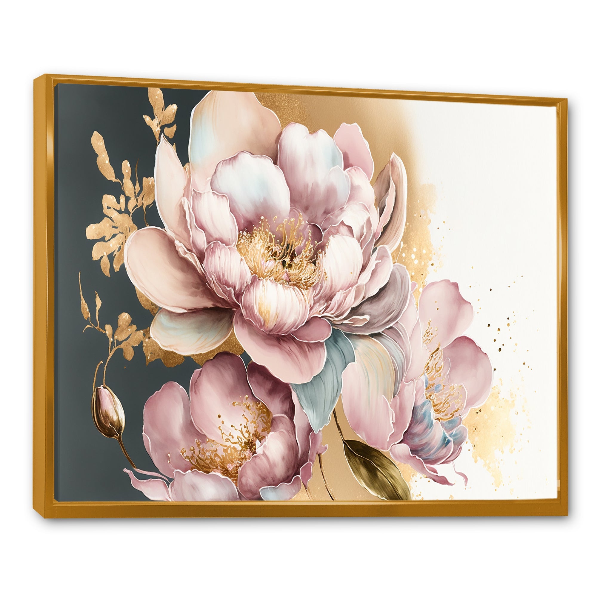 Pink And Gold Orchid Flower II
