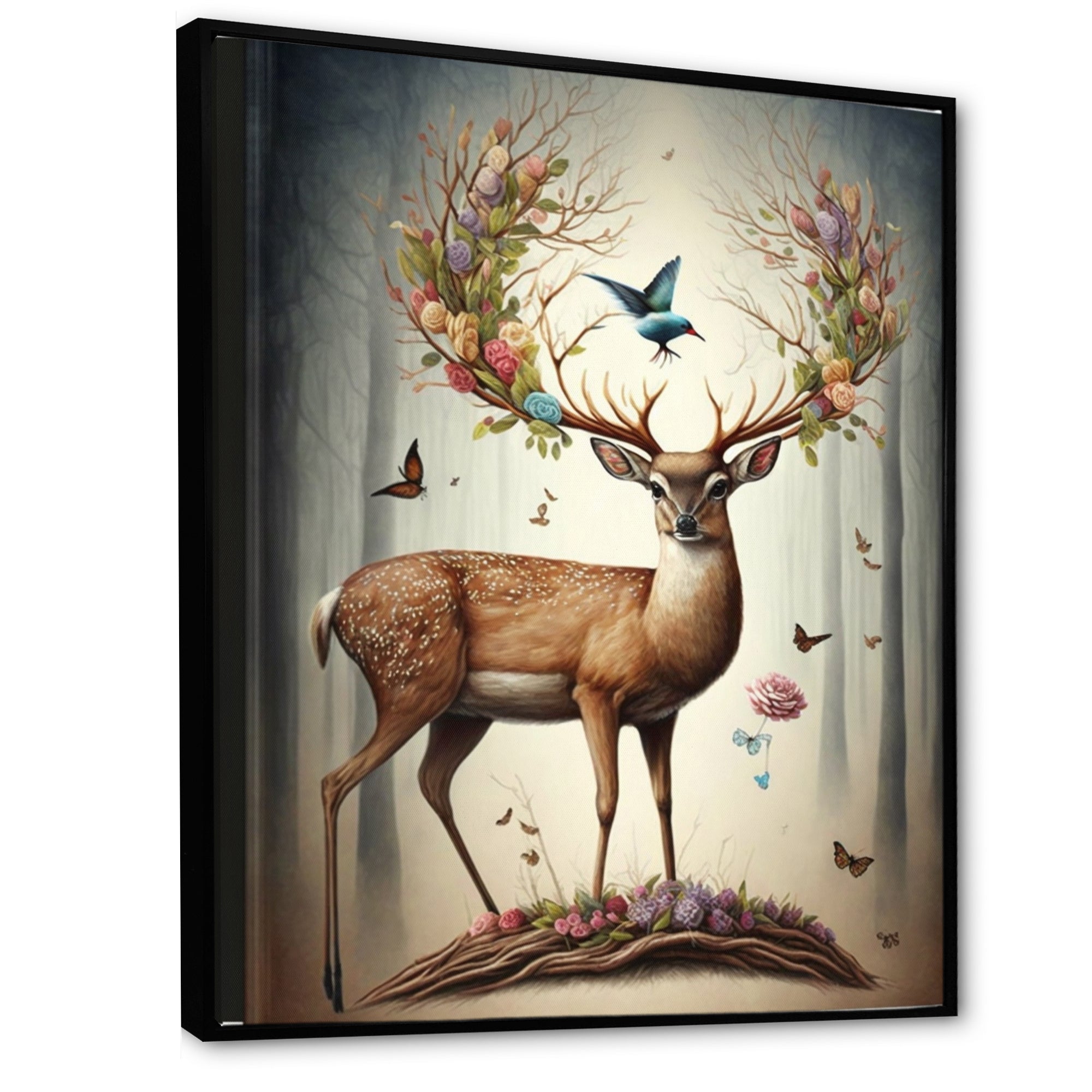 Deer With Blooming Antlers III