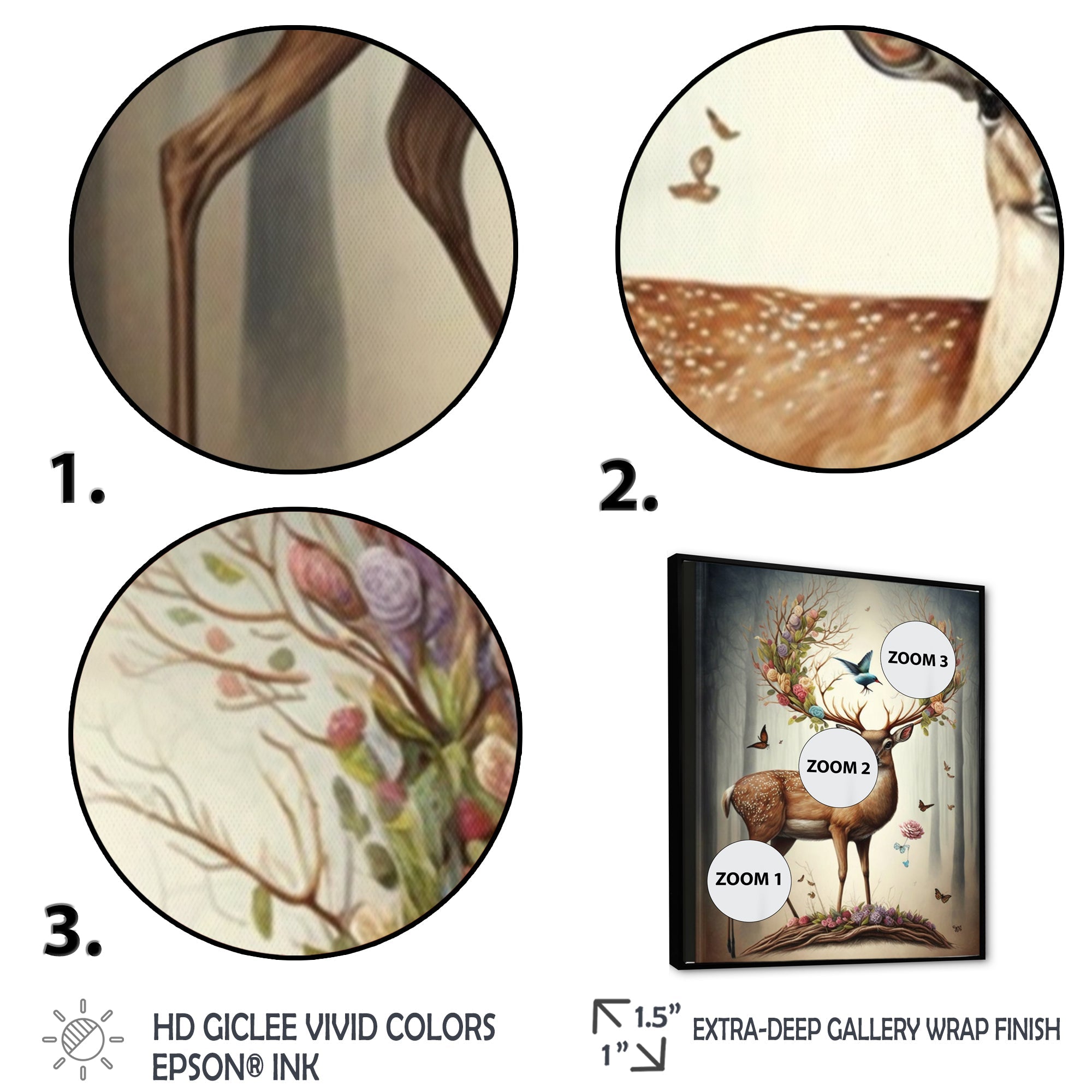 Deer With Blooming Antlers III