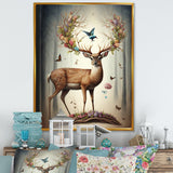 Deer With Blooming Antlers III