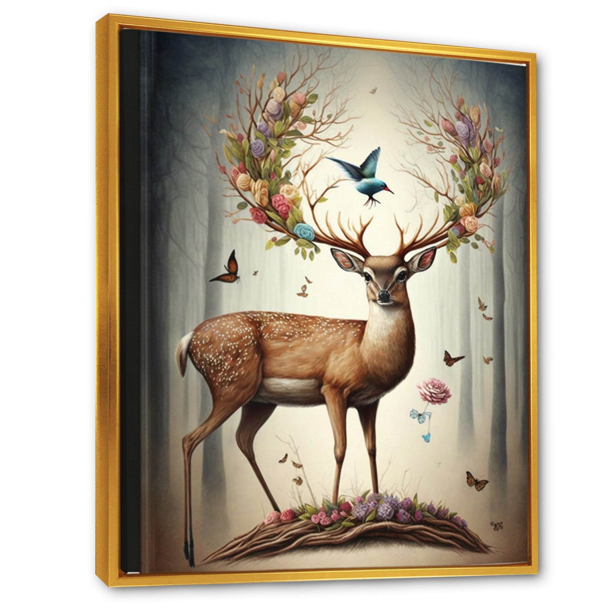 Deer With Blooming Antlers III