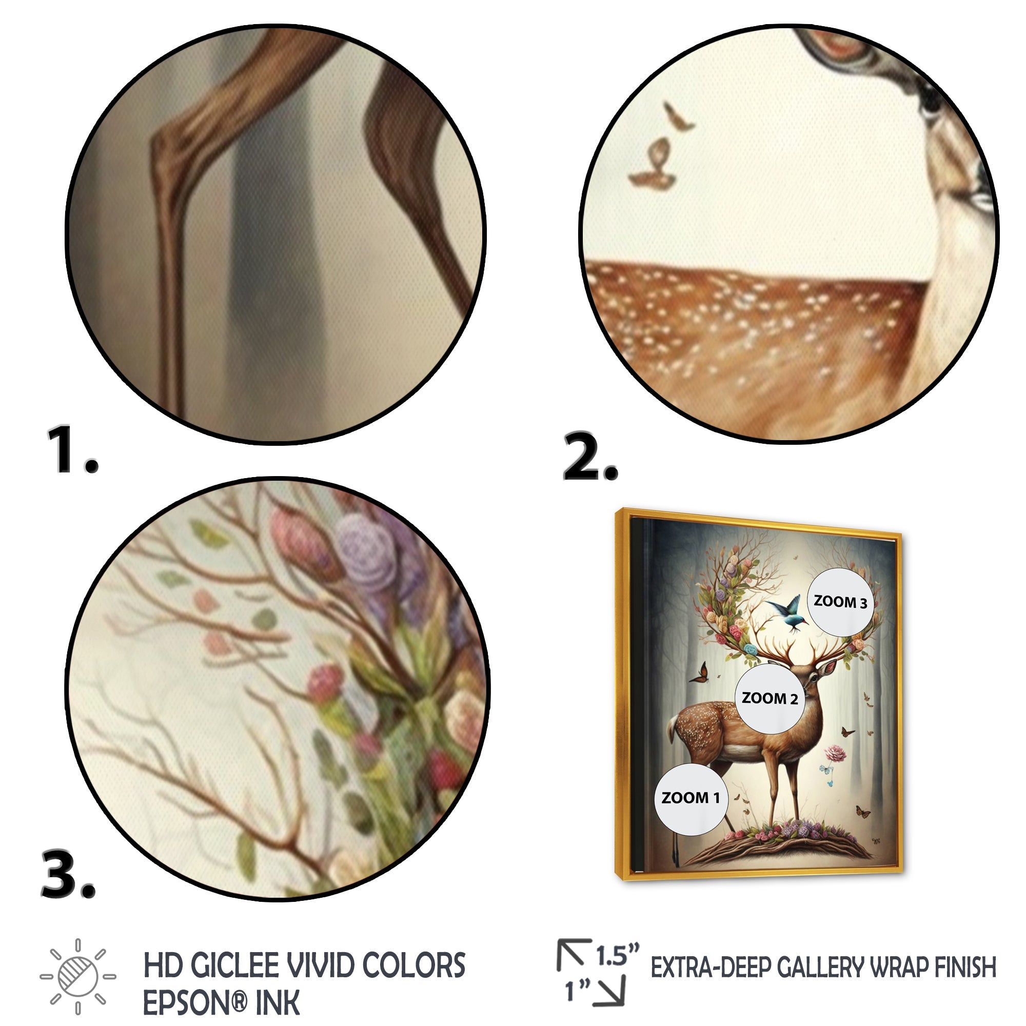 Deer With Blooming Antlers III