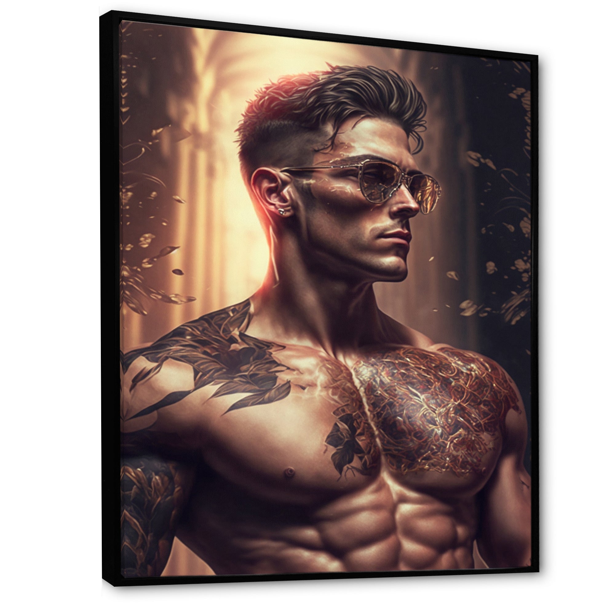 Fashion Muscular Man With Sun Glasses 1 I