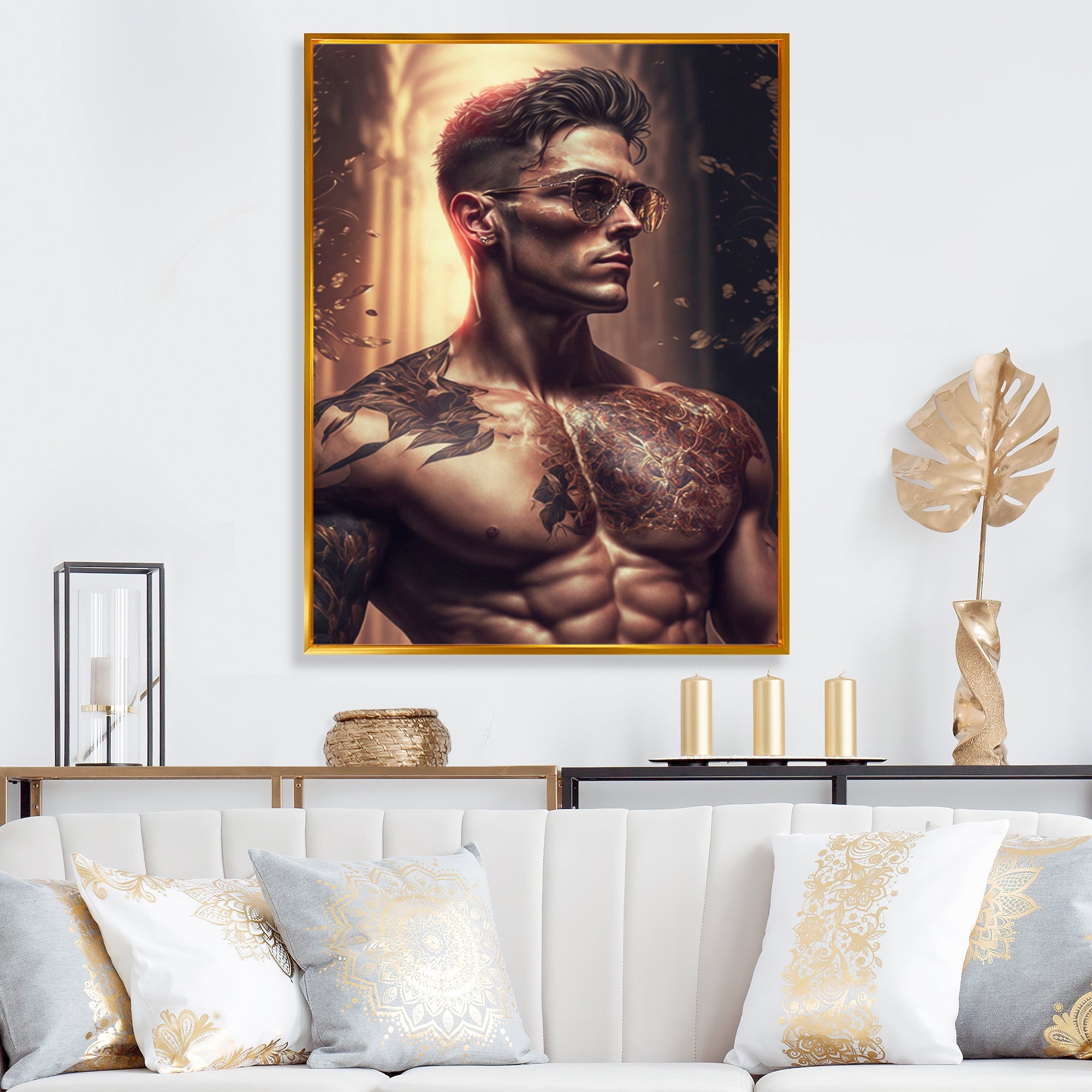 Fashion Muscular Man With Sun Glasses 1 I