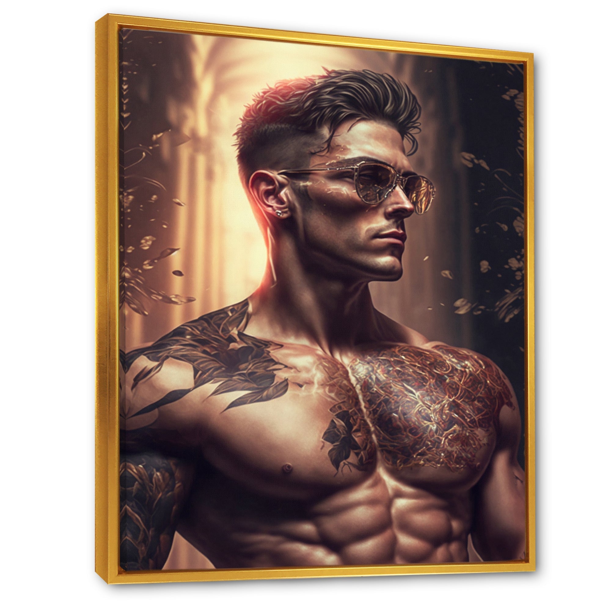 Fashion Muscular Man With Sun Glasses 1 I