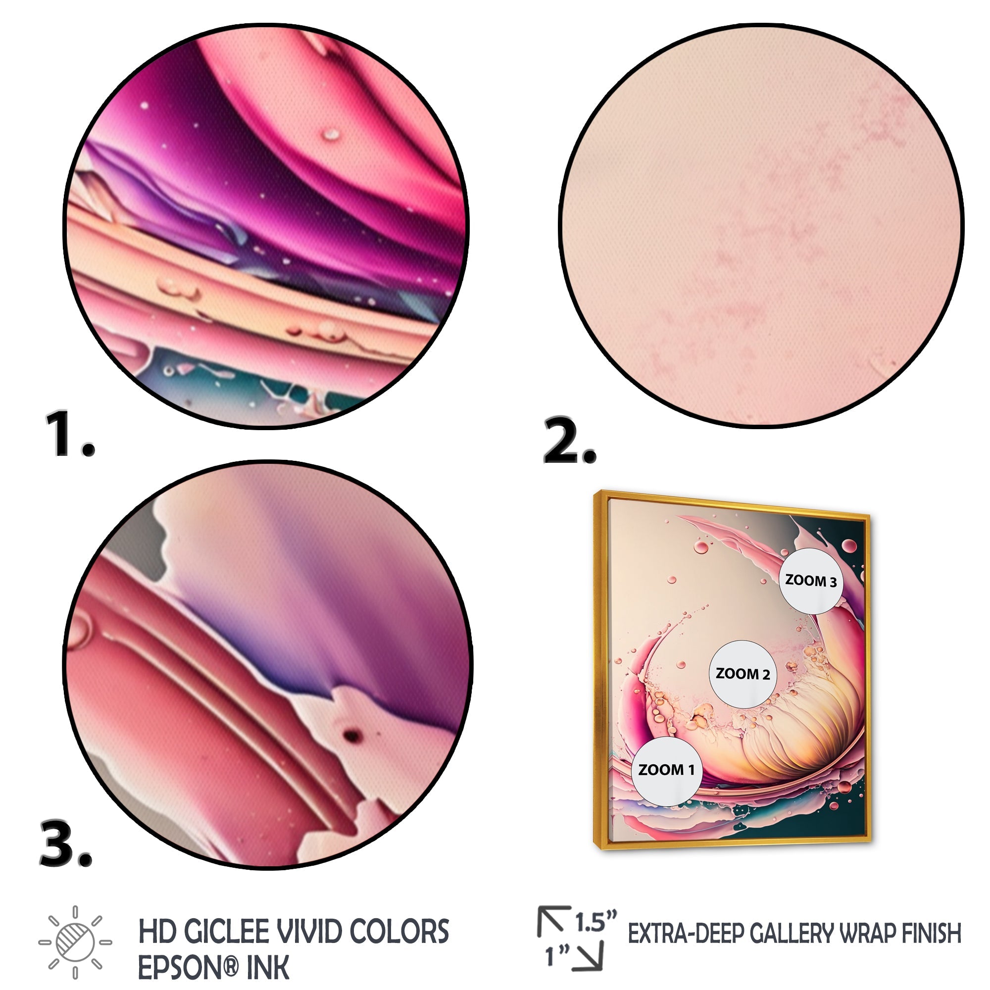 Multicolor Liquid Ink Tulip Flowers IV