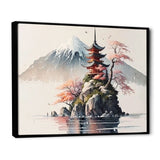 Japanese Landscape In Watercolor I