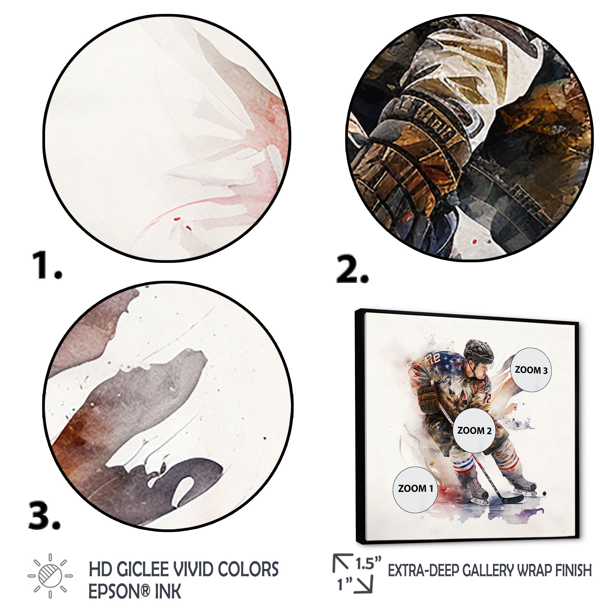 Usa Hockey Player In Action I