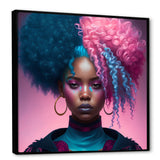 Hip Hop Girl With Pink And Blue Hair III